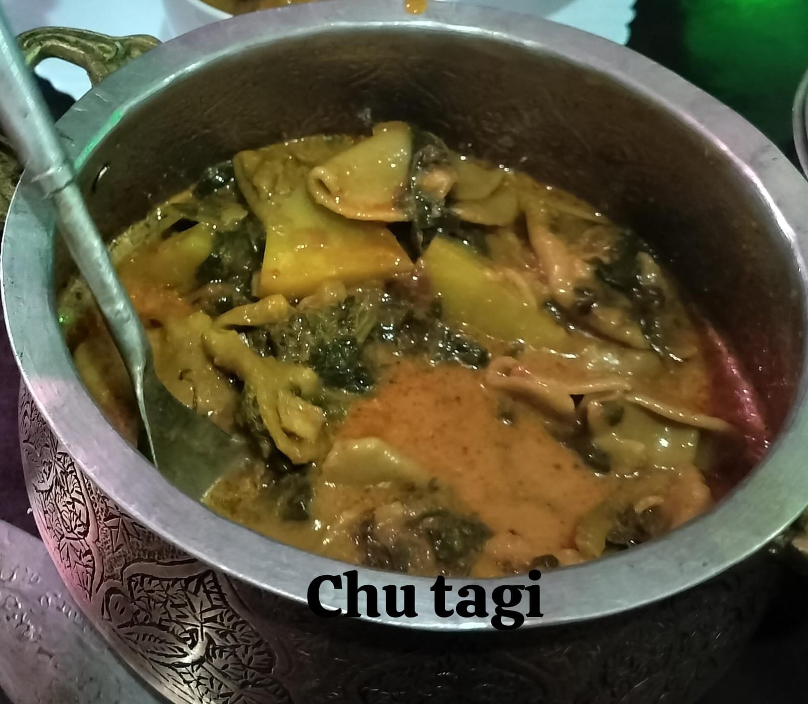 Homemade chu-tagi at Sumoor Lodge